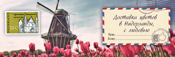 Заказать цветы с доставкой в Нидерланды от Grand-flora